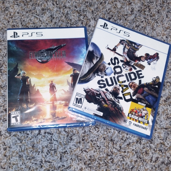 PS5 Game Bundle - Final Fantasy Rebirth / Suicide Squad Kill Justice League